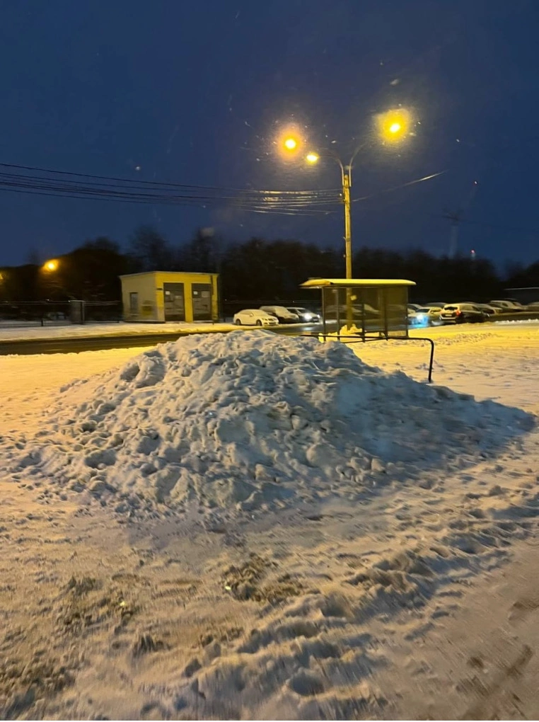 Ночной снегопад и метель не заставили Смольный вывести снегоуборочные машины на улицы Петербурга